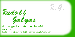 rudolf galyas business card